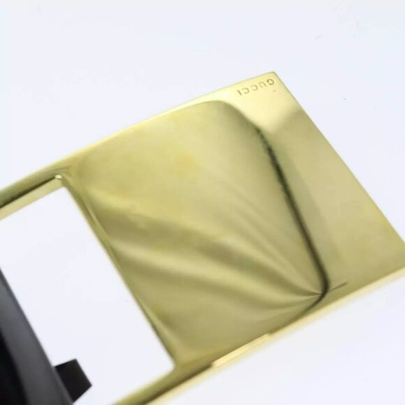 GUCCI Belt Leather 26.8""""""""-28.7"""""""" Black Auth bs - Picture 11 of 12